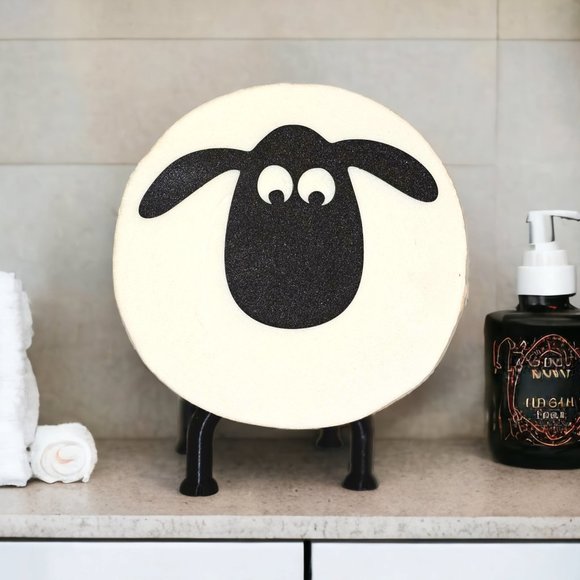 Sheep Toilet Paper Roll Holder- Fun Bathroom Decor, Toilet Roll Holder - Picture 4 of 10